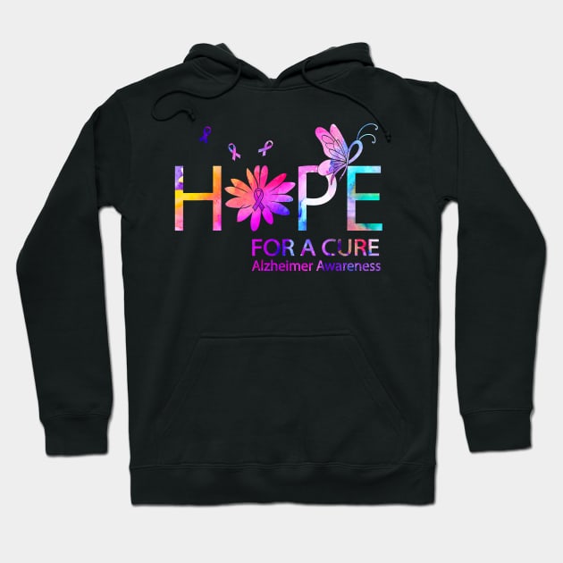 Hope For A Cure Alzheimer Awareness Gift Hoodie by thuylinh8